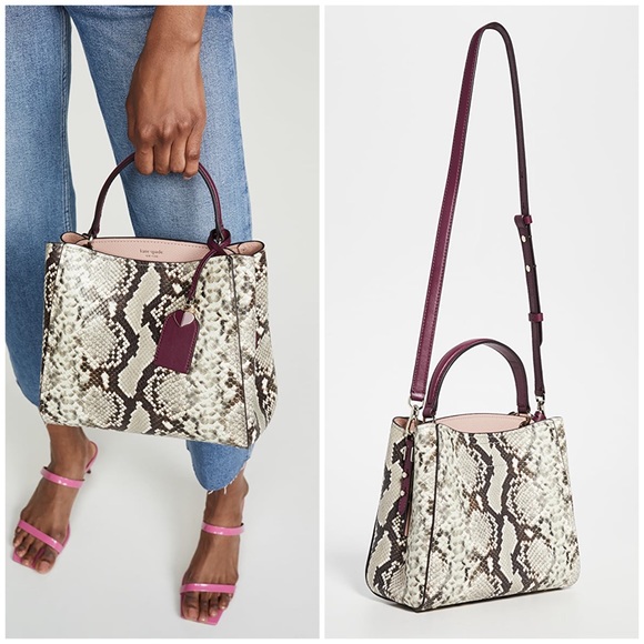 Kate Spade Fleur Embossed Small Top Handle Satchel - Picture 2 of 16